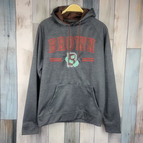 Brown University Gray Red Sweatshirt Size Medium - Picture 1 of 4